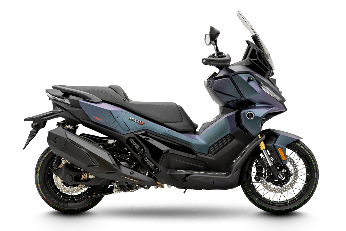 Voge SR450X lateral azul
